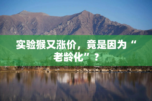实验猴又涨价，竟是因为“老龄化”？