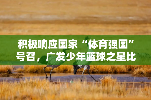 积极响应国家“体育强国”号召，广发少年篮球之星比赛火热上演