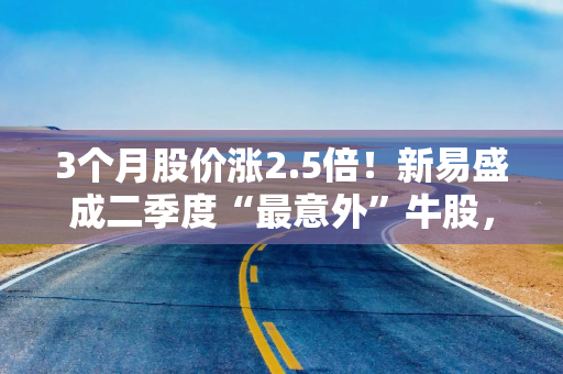 3个月股价涨2.5倍！新易盛成二季度“最意外”牛股，明星基金扎堆抄底