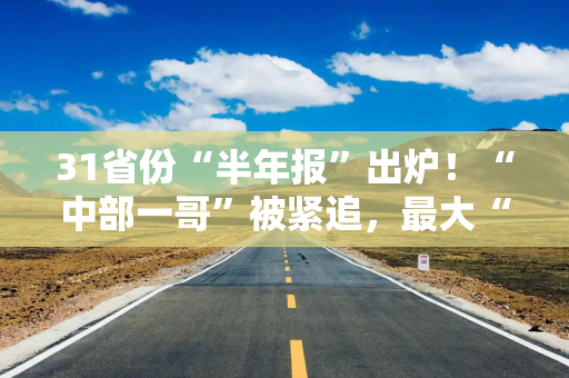 31省份“半年报”出炉！“中部一哥”被紧追，最大“逆袭者”是它！
