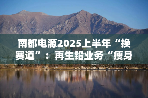 南都电源2025上半年“换赛道”：再生铅业务“瘦身”止血，半固态储能获大单