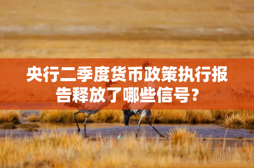 央行二季度货币政策执行报告释放了哪些信号？