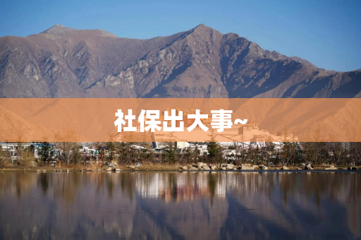 社保出大事~