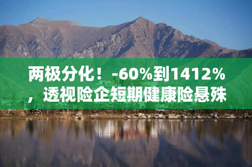 两极分化！-60%到1412%，透视险企短期健康险悬殊赔付率