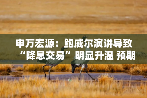申万宏源：鲍威尔演讲导致“降息交易”明显升温 预期能否落地关键在于9月非农和通胀数据