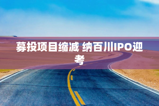 募投项目缩减 纳百川IPO迎考