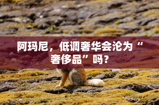 阿玛尼，低调奢华会沦为“奢侈品”吗？