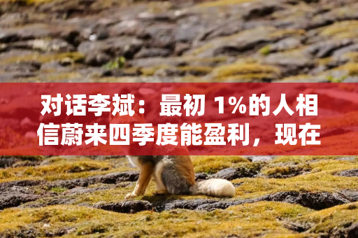 对话李斌：最初 1%的人相信蔚来四季度能盈利，现在不一样了！