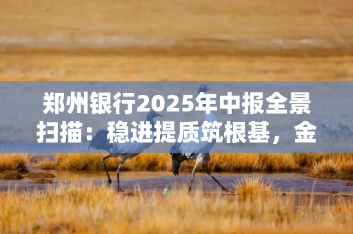 郑州银行2025年中报全景扫描：稳进提质筑根基，金融活水润中原