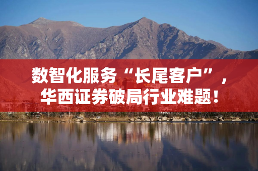 数智化服务“长尾客户”，华西证券破局行业难题！