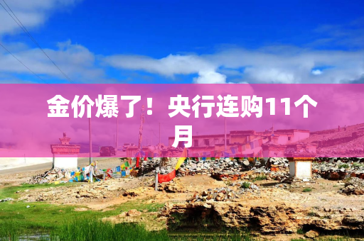 金价爆了！央行连购11个月