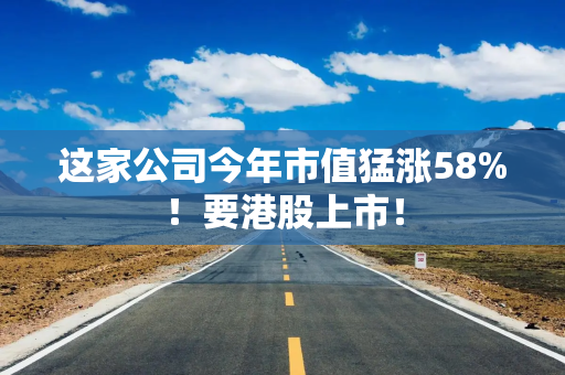 这家公司今年市值猛涨58%！要港股上市！