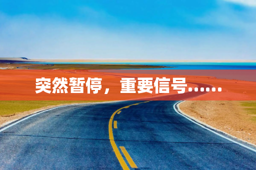 突然暂停,重要信号…… 突然暂停,重要信号……