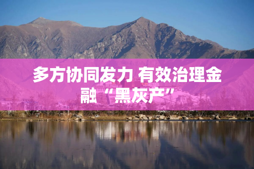 多方协同发力 有效治理金融“黑灰产” 多方协同发力 有效治理金融“黑灰产”