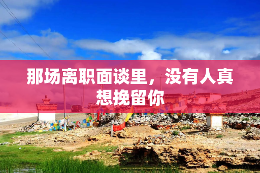 那场离职面谈里,没有人真想挽留你 那场离职面谈里,没有人真想挽留你