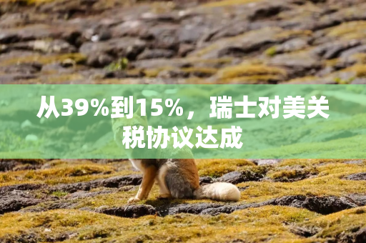 从39%到15%，瑞士对美关税协议达成
