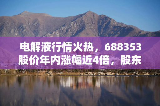 电解液行情火热，688353股价年内涨幅近4倍，股东却接连减持
