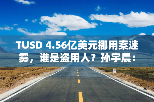 TUSD 4.56亿美元挪用案迷雾，谁是盗用人？孙宇晨：正积极追查资金去向
