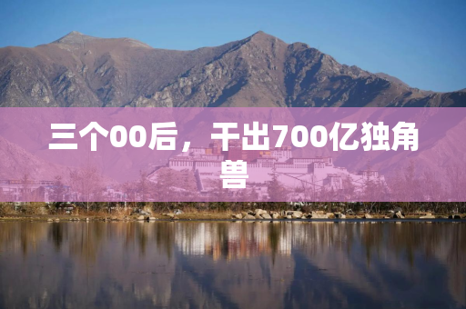 三个00后，干出700亿独角兽