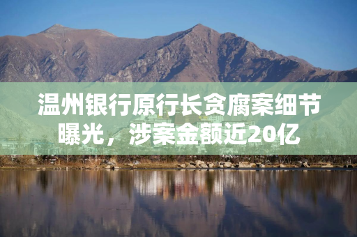 温州银行原行长贪腐案细节曝光，涉案金额近20亿