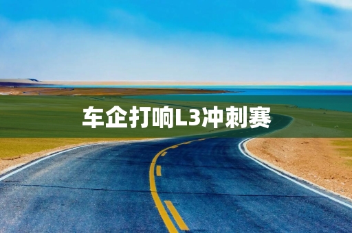 车企打响L3冲刺赛