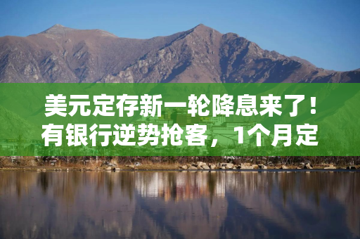 美元定存新一轮降息来了！有银行逆势抢客，1个月定存利率达4.5%