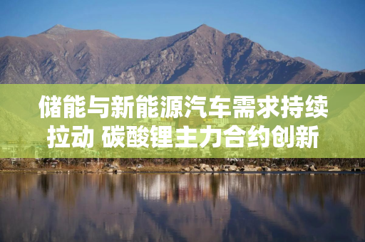 储能与新能源汽车需求持续拉动 碳酸锂主力合约创新高