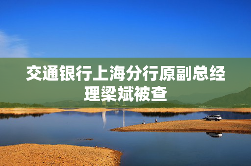 交通银行上海分行原副总经理梁斌被查