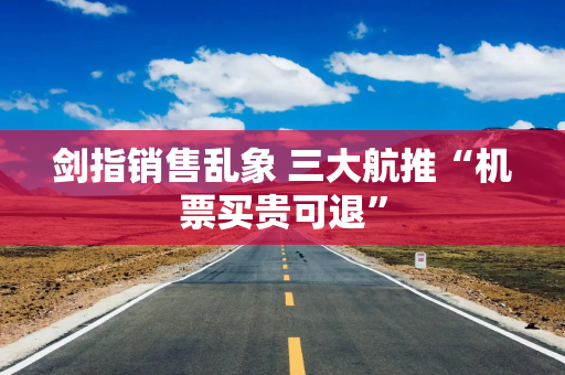 剑指销售乱象 三大航推“机票买贵可退”