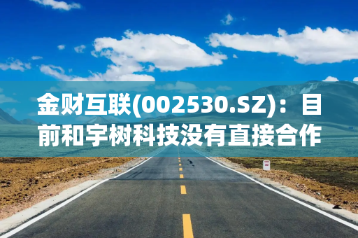 金财互联(002530.SZ)：目前和宇树科技没有直接合作
