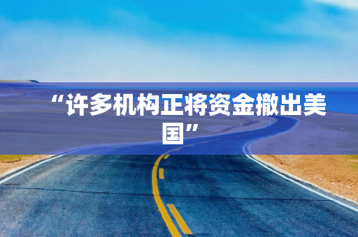 “许多机构正将资金撤出美国”
