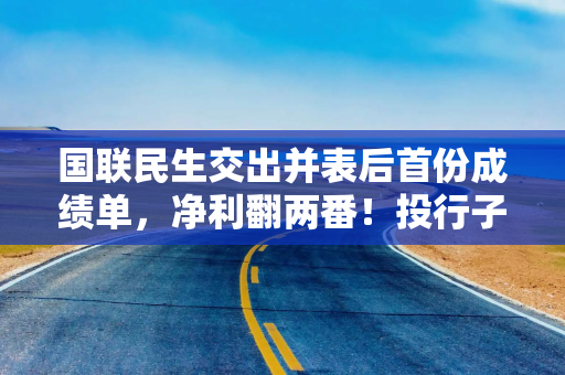 国联民生交出并表后首份成绩单，净利翻两番！投行子公司仍亏损1.06亿