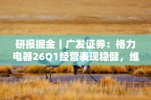 研报掘金丨广发证券：格力电器26Q1经营表现稳健，维持“买入”评级