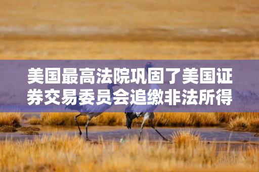 美国最高法院巩固了美国证券交易委员会追缴非法所得的权力