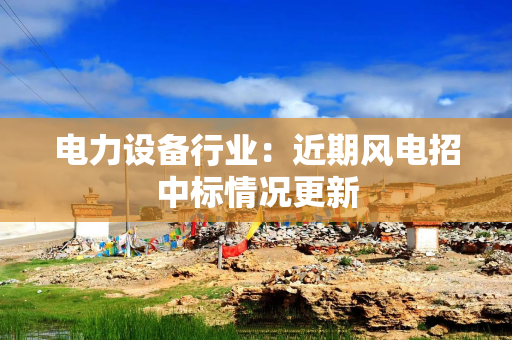 电力设备行业：近期风电招中标情况更新