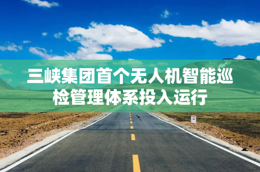 三峡集团首个无人机智能巡检管理体系投入运行