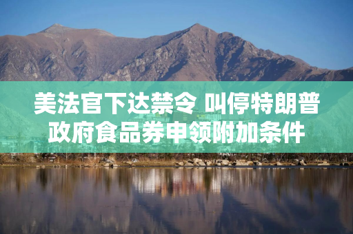 美法官下达禁令 叫停特朗普政府食品券申领附加条件