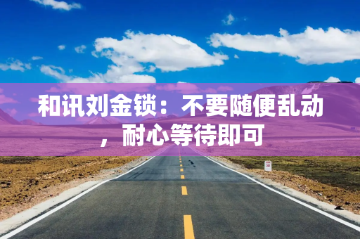 和讯刘金锁：不要随便乱动，耐心等待即可