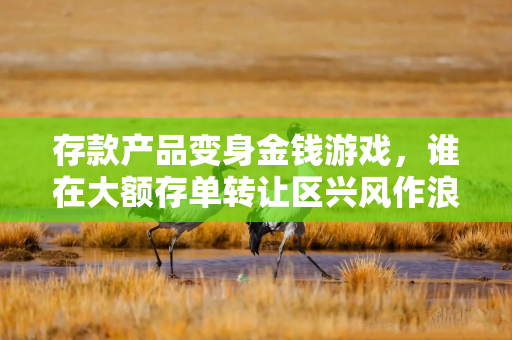 存款产品变身金钱游戏，谁在大额存单转让区兴风作浪？