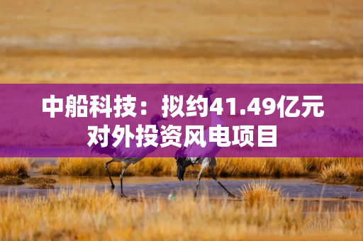中船科技：拟约41.49亿元对外投资风电项目