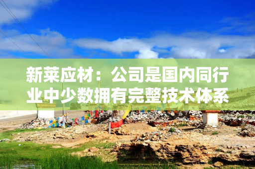新莱应材：公司是国内同行业中少数拥有完整技术体系的厂商之一