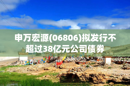 申万宏源(06806)拟发行不超过38亿元公司债券