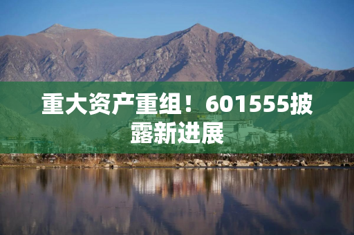 重大资产重组！601555披露新进展