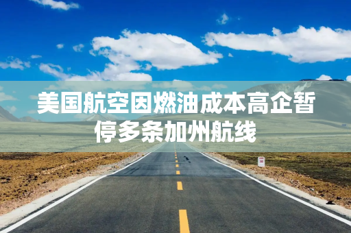 美国航空因燃油成本高企暂停多条加州航线