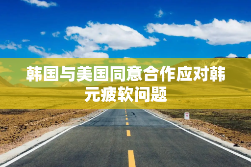韩国与美国同意合作应对韩元疲软问题