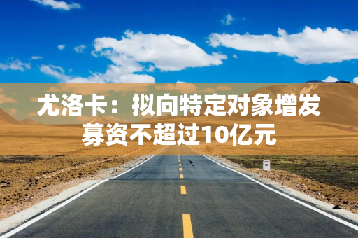 尤洛卡：拟向特定对象增发募资不超过10亿元