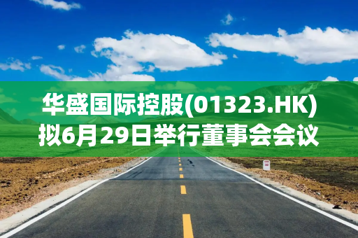 华盛国际控股(01323.HK)拟6月29日举行董事会会议以审批年度业绩