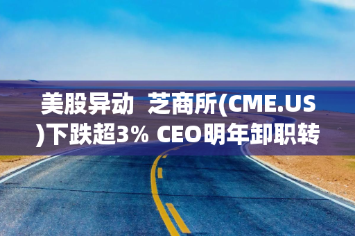 美股异动  芝商所(CME.US)下跌超3% CEO明年卸职转任执行主席