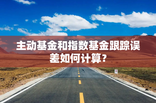 主动基金和指数基金跟踪误差如何计算? 主动基金和指数基金跟踪误差如何计算?