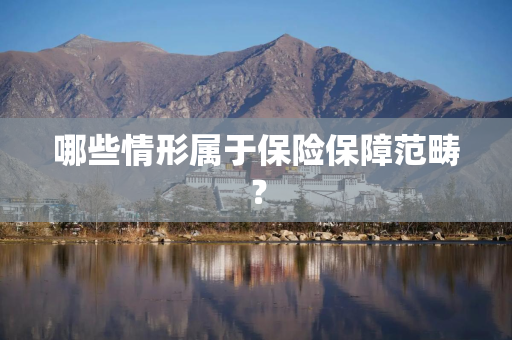 哪些情形属于保险保障范畴？